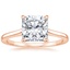 14K Rose Gold 1.4mm Provence Solitaire Ring, smalltop view