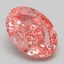 6.33 Ct. Fancy Vivid Pink Oval Lab Grown Diamond
