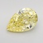 1.09 Ct. Fancy Intense Yellow Pear Lab Grown Diamond