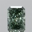 1.60 Ct. Fancy Vivid Green Radiant Lab Grown Diamond