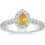 18K White Gold Estelle Halo Diamond Ring (3/4 ct. tw.), smalltop view