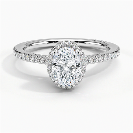 Cathedral Shoulder Ring with Hidden Diamond Accents