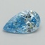 2.13 Ct. Fancy Vivid Blue Pear Lab Grown Diamond