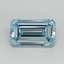 1.53 Ct. Fancy Intense Blue Emerald Lab Grown Diamond