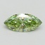 0.71 Ct. Fancy Vivid Green Marquise Lab Grown Diamond