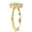 The Philipa Ring, smalltop view on a hand