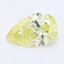 0.53 Ct. Fancy Intense Yellow Pear Lab Grown Diamond