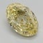 4.04 Ct. Fancy Intense Yellow Oval Lab Grown Diamond
