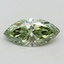 1.53 Ct. Fancy Vivid Green Marquise Lab Grown Diamond