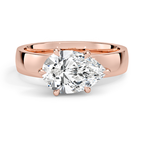 14K Rose Gold Peyton East-West Solitaire Ring