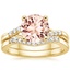 18KY Morganite Chamise Diamond Bridal Set, smalltop view