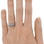 The Quyen Ring, smallzoomed in top view on a hand