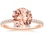14K Rose Gold Ballad Three-Quarter Coverage Diamond Ring (1/4 ct. tw.), smalltop view