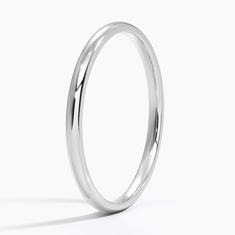 1.5mm Slim Profile Wedding Ring in Platinum