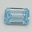 1.06 Ct. Fancy Intense Blue Emerald Lab Grown Diamond