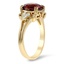 The Baara Ring, smalltop view on a hand