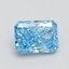 1.54 Ct. Fancy Vivid Blue Radiant Lab Grown Diamond