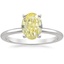 18K White Gold Four-Prong Comfort Fit 1.5mm Ring, smalltop view