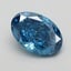 1.01 Ct. Fancy Vivid  Blue Oval Lab Grown Diamond