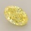 1.61 Ct. Fancy Vivid  Yellow Oval Lab Grown Diamond