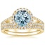 18KY Aquamarine Fortuna Diamond Bridal Set (2/3 ct. tw.), smalltop view
