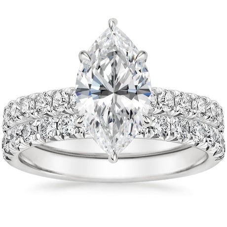 18K White Gold Sienna Diamond Bridal Set (7/8 ct. tw.)