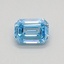 0.37 Ct. Fancy Intense Blue Emerald Lab Grown Diamond