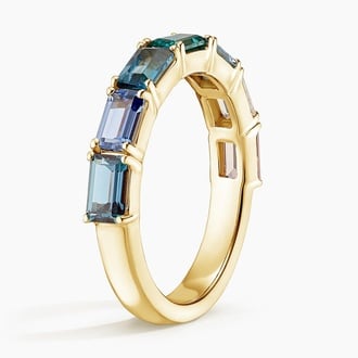 Luxe Coastal Ombre Emerald Cut Ring