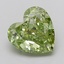 2.51 Ct. Fancy Vivid  Green Heart Lab Grown Diamond