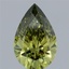 3.05 Ct. Fancy Vivid Green Pear Lab Grown Diamond