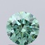 0.91 Ct. Fancy Vivid Green Round Lab Grown Diamond