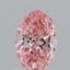 0.96 Ct. Fancy Vivid  Pink Oval Lab Grown Diamond