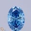1.63 Ct. Fancy Vivid Blue Oval Lab Grown Diamond