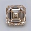 1.05 Ct. Light  Brown Asscher Lab Grown Diamond