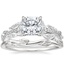 18K White Gold Luxe Secret Garden Diamond Ring (3/4 ct. tw.) with Winding Willow Ring