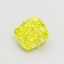 1.07 Ct. Fancy Vivid  Yellow Cushion Lab Grown Diamond