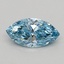 0.35 Ct. Fancy Vivid Blue Marquise Lab Grown Diamond