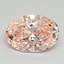 2.15 Ct. Fancy Vivid Pink Oval Lab Grown Diamond
