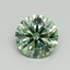0.7 Ct. Fancy Vivid Pacific Green Round Lab Grown Diamond