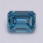 1.85 Ct. Fancy Intense Blue Emerald Lab Grown Diamond