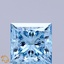 1.81 Ct. Fancy Vivid  Blue Princess Lab Grown Diamond