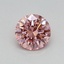0.37 Ct. Fancy Vivid Pink Round Lab Grown Diamond