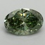2.04 Ct. Fancy Vivid Green Oval Lab Grown Diamond