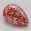 2.85 Ct. Fancy Vivid Pink Pear Lab Grown Diamond