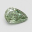 1.09 Ct. Fancy Vivid Green Pear Lab Grown Diamond