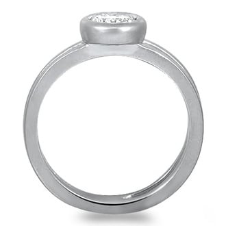 Custom Asymmetric Split Shank Saturn Ring