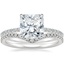 Platinum Demi Diamond Ring (1/3 ct. tw.) with Flair Diamond Ring