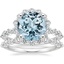 18KW Aquamarine Marseille Halo Diamond Bridal Set (3/4 ct. tw.), smalltop view