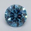 2.35 Ct. Fancy Vivid Blue Round Lab Grown Diamond