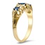 The Renae Ring, smalltop view on a hand